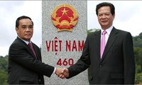 Bilanzkonferenz zur Pflege der Grenzsteine zwischen Laos und Vietnam