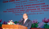 40. Jahrestag des Besuches von Fidel Castro in Quang Tri