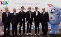 Werbung für 17. Asienspiele im kommenden Jahr in Incheon in Südkorea