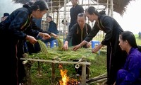 Das Fest für neuen Reis der Thai-Volksgruppe