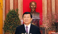 Staatspräsident Truong Tan Sang sendet Glückwünsche an den Han-Nom-Forscher Vu Tuan San
