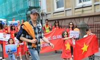 Auslandsvietnamesen protestieren weiterhin gegen China