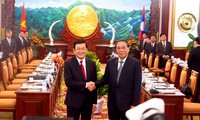 Staatspräsident Truong Tan Sang in Laos