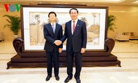 Treffen im Rahmen des Chinabesuches von KPV-Generalsekretär Nguyen Phu Trong