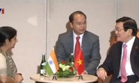 Staatspräsident Truong Tan Sang empfängt indische Außenministerin