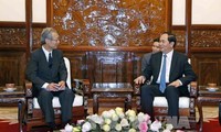 Staatspräsident Tran Dai Quang empfängt Intendant von Kyodo News