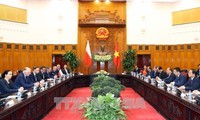Premierminister Nguyen Xuan Phuc empfängt Polens Premierminister Andrzeij Duda