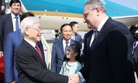 KPV-Generalsekretär Nguyen Phu Trong ist in Moskau eingetroffen