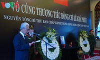 Vietnamesische Botschaften im Ausland veranstalten Trauerfeier für ehemaligen KPV-Generalsekretär Le Kha Phieu