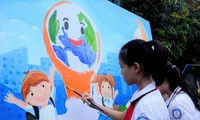 Ausstellung der Malerei-Preise vietnamesischer Kinder 2021