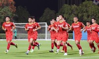 Vietnamesische Fußballnationalmannschaft beginnt leichtes Training in VAE