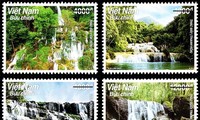 Neue Briefmarkenausgabe mit vier bekanntesten Wasserfälle Vietnams