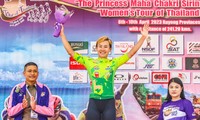 Radrennsportlerin Nguyen Thi That siegt beim großen Radrennen in Thailand