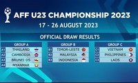 Vietnamesische U23-Fußballnationalmannschaft spielt in Gruppe C der Südostasienfußballmeisterschaft 2023