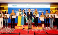 Preisverleihung des Wettbewerbs für Existenzgründung im Mekong-Delta