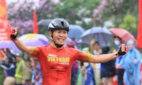 Radrennfahrerin Nguyen Thi That verliert das Gelbe Trikot in Thailand