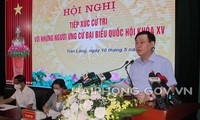 Chủ tịch Quốc hội Vương Đình Huệ tiếp xúc cử tri huyện Tiên Lãng, thành phố Hải Phòng