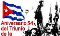 54th anniversary of the victory of the Cuban revolution
