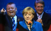 Merkel’s party leads in German election