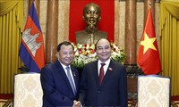 Presidente vietnamita aboga por promover la cooperación parlamentaria con Camboya
