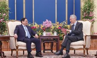 Primeros ministros de Vietnam y Singapur dialogan sobre relaciones bilaterales