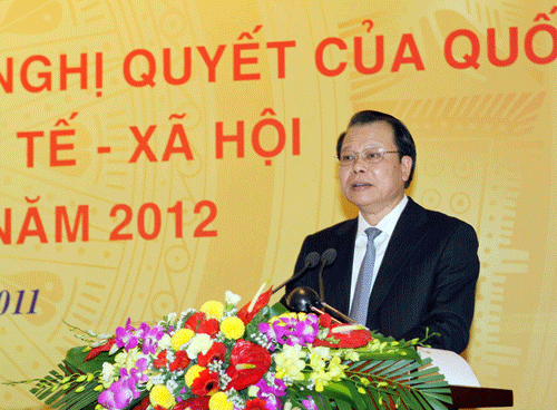 Gobierno vietnamita orienta tareas del desarrollo socio-económico para el 2012