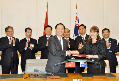 Cooperación Vietnam-Australia cosechan buenos frutos