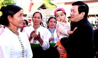 Presidente vietnamita trabaja en Lai Chau