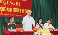 응우엔 푸 쫑 서기장, 하노이 선거인들 접촉