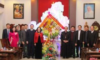 쯔엉 티 마이 중앙인민운동위원장, 타인화 대교주 방문, 크리스마스 축사