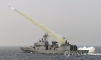   La marine et l'armée de l'air sud-coréenne effectuent un exercice de tirs de précision