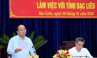 Nguyen Xuan Phuc en déplacement à Bac Lieu