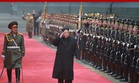 Retour de Kim Jong-un à Pyongyang après son déplacement au Vietnam