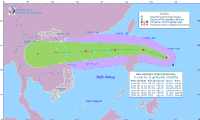 Le typhon Kompasu s’approche de la mer Orientale