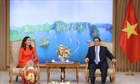 Pham Minh Chinh reçoit Pauline Tamesis