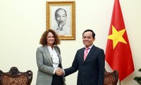 Trân Luu Quang reçoit la directrice de la Banque mondiale au Vietnam