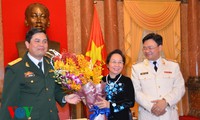 Нгуен Тхи Зоан приняла делегацию СКМ имени Хо Ши Мина Сил общественной безопасности и ВНА