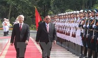 Благодарственная телеграмма от генсека ЦК НРПЛ, президента ЛНДР вьетнамскому руководству