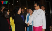 Председатель НС СРВ Нгуен Тхи Ким Нган прибыла в Мьянму с официальным визитом
