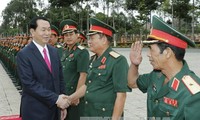 Президент Вьетнама Чан Дай Куанг посетил 9-й военный округ