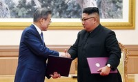 조선 김정은 국방 위원장, 한 - 미 회담 진전 기대