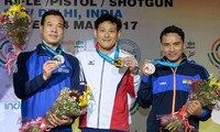 Xạ thủ Hoàng Xuân Vinh giành Huy chương bạc ở Cúp bắn súng Thế giới