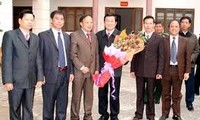 Temu kerja antara Presiden Truong Tan Sang dan pimpinan teras propinsi Ha Giang