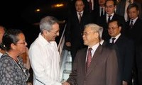 Upacara penyambutan resmi terhadap Sekjen  KS PKV  Nguyen Phu Trong di Kuba