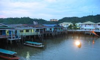 Kampung  terapung Kampong Ayer- Brunei Darusalam.