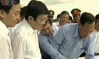 Presiden VN Truong Tan Sang melakukan temu kerja di propinsi  Ben Tre