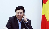 Pembicaraan per telepon  antara Menlu Vietnam dan  Wakil Senior EU 