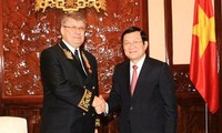 Pres. VN Truong Tan Sang menerima Duta Besar Federasi Rusia