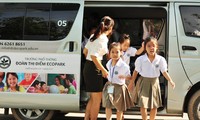 Penjelasan tentang sistem bis untuk sekolah-sekolah di kota Hanoi
