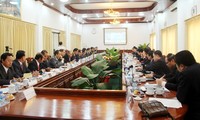 Pimpinan RDR Laos menerima delegasi tingkat tinggi Badan Pemeriksaan KS PKV 